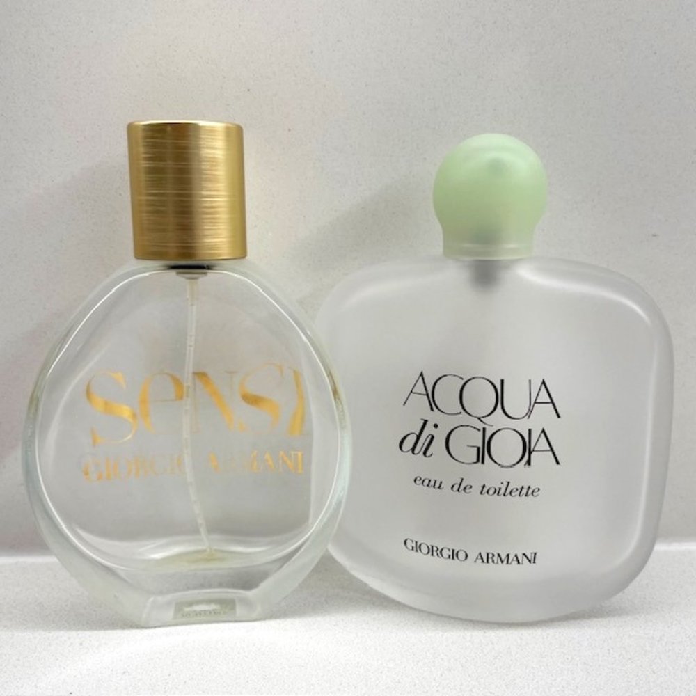 Giorgio Armani Empty Cologne Bottles